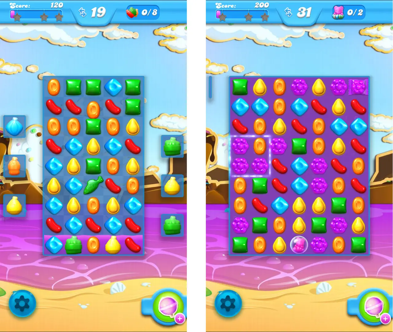 Difficult level in Candy Crush Saga