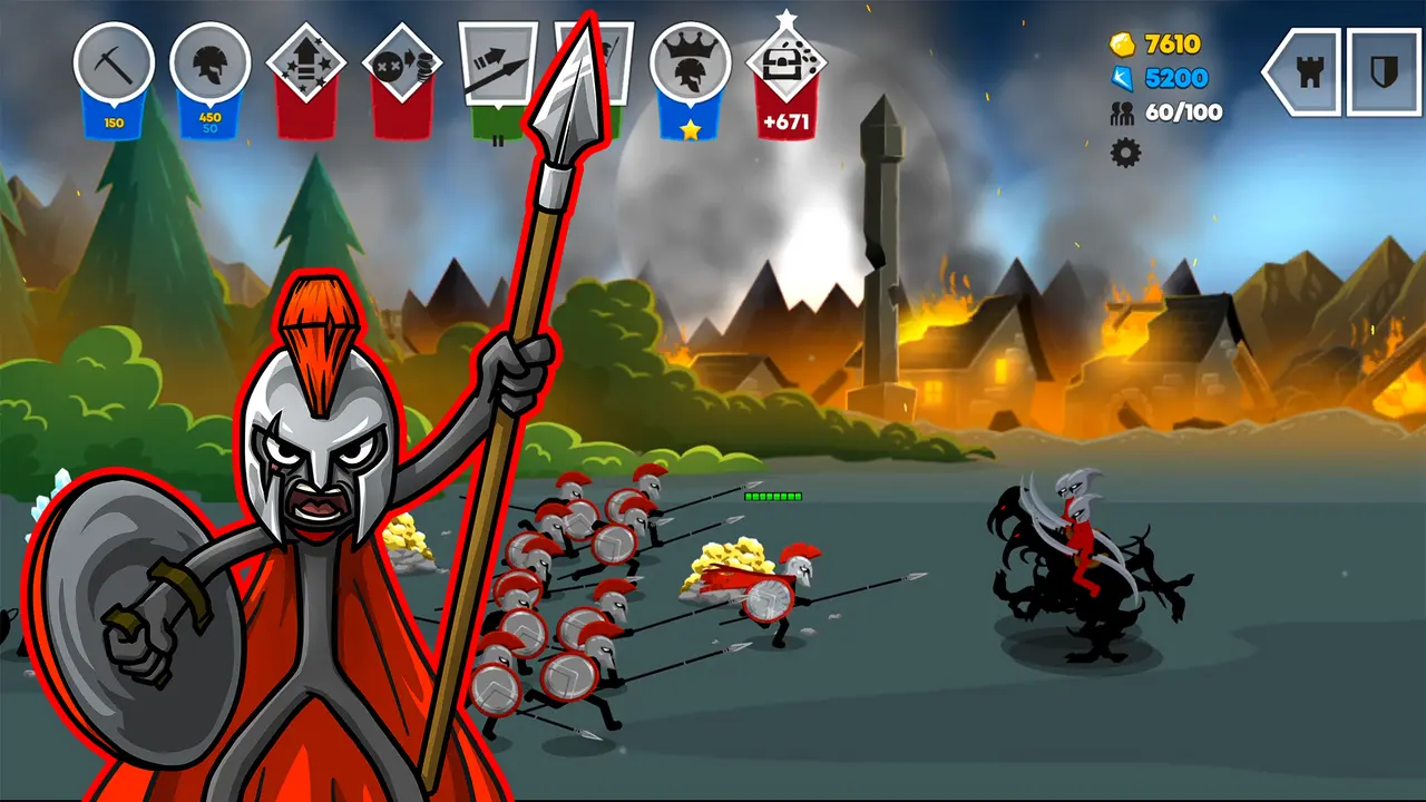 Stick War: Saga MOD APK ảnh chụp màn hình 2