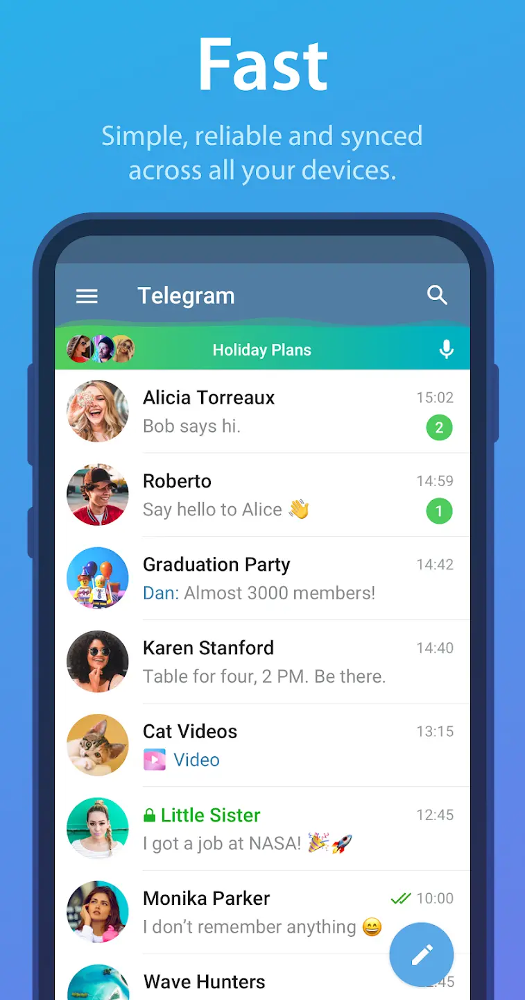 Telegram MOD APK ảnh chụp màn hình 1