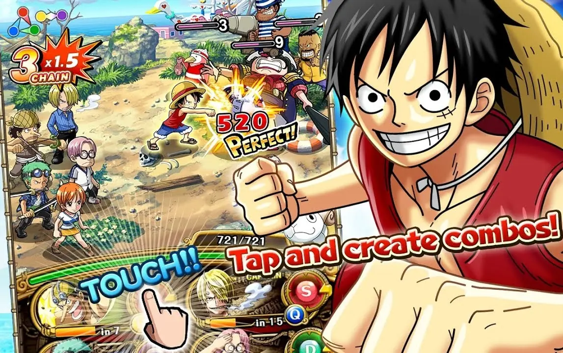 Pirate crew formation in ONE PIECE TREASURE CRUISE