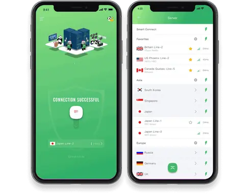 Giao diện chính PandaVPN Pro APK trên Android