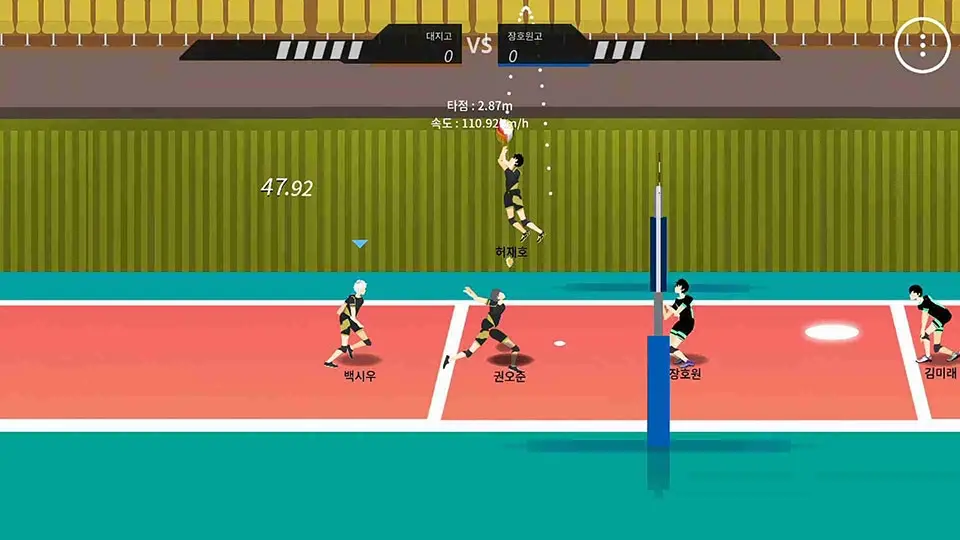 Giao diện đội hình trong The Spike