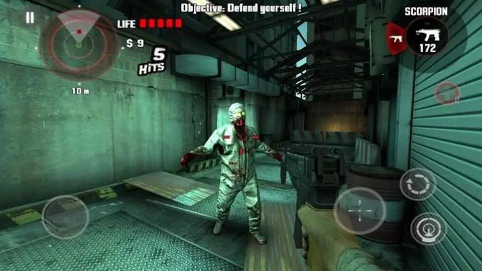 Dead Trigger gameplay zombie trong thành phố hoang tàn