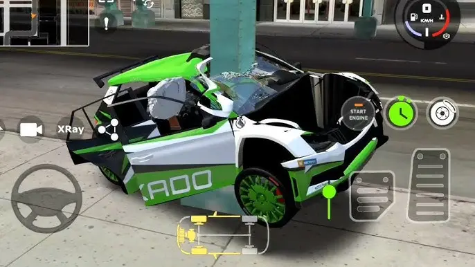 DriveCSX Car Crash Simulator gameplay va chạm tốc độ cao