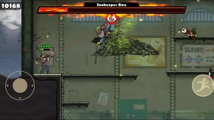 Boss fight in Earn to Die Rogue MOD APK