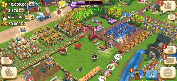 Hoạt động sản xuất trong FarmVille 2 Country Escape
