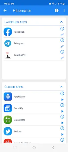 Hibernator MOD APK ảnh chụp màn hình 2