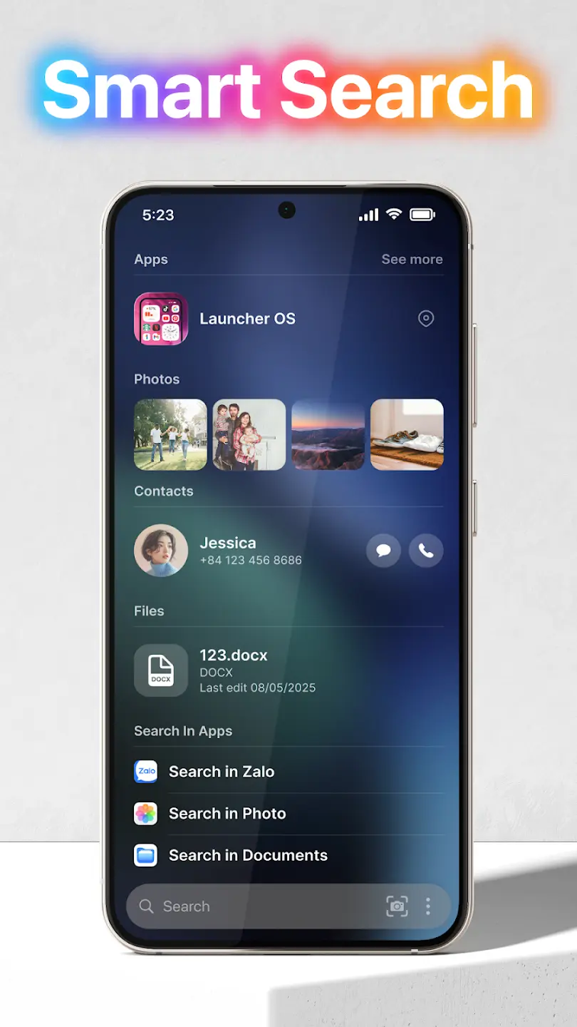 Launcher OS MOD APK ảnh chụp màn hình 1
