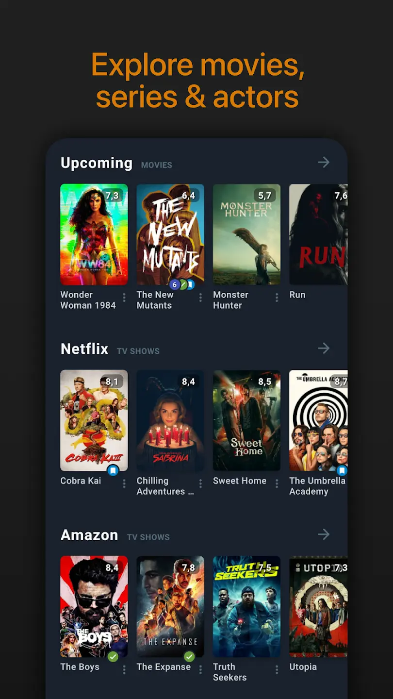 Moviebase MOD APK ảnh chụp màn hình 1