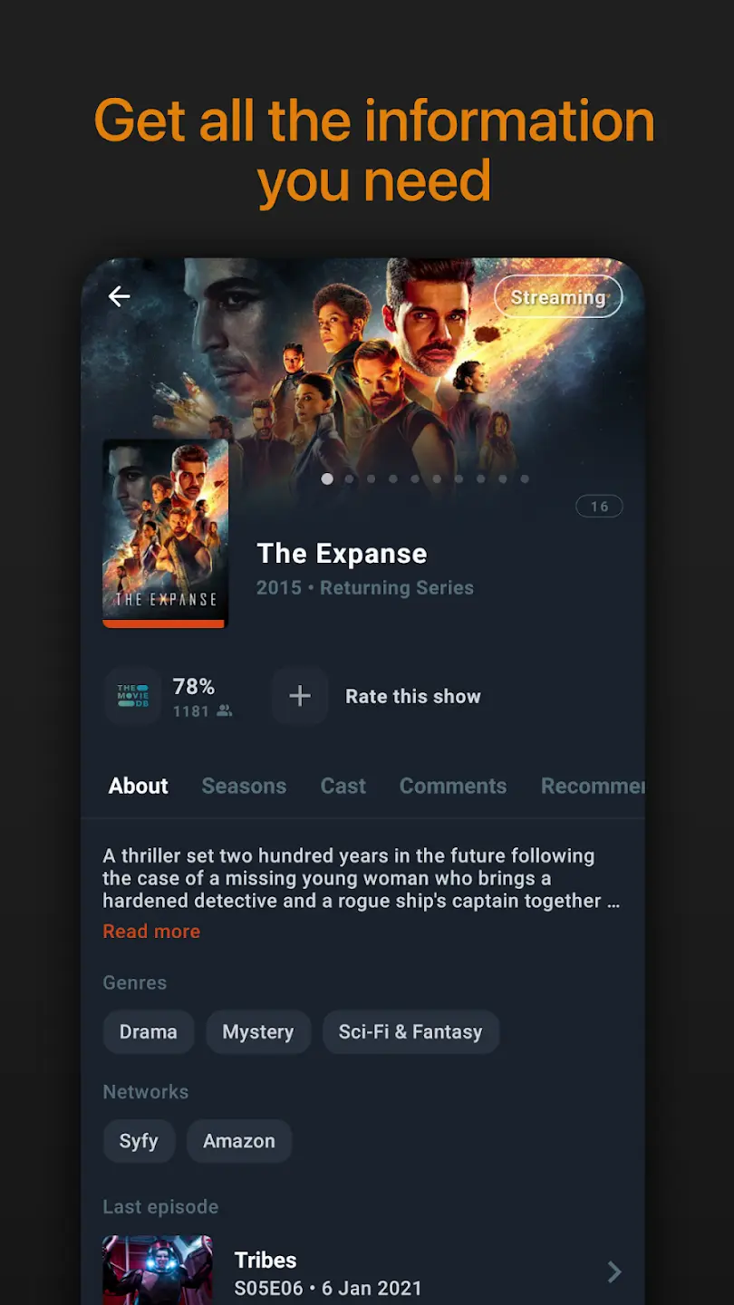 Moviebase MOD APK ảnh chụp màn hình 3