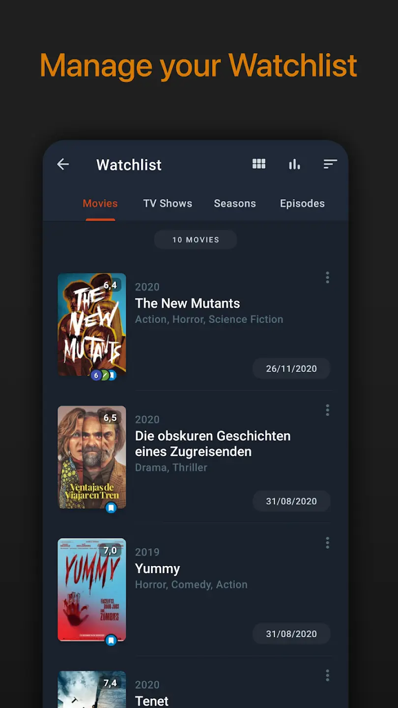 Moviebase MOD APK ảnh chụp màn hình 4