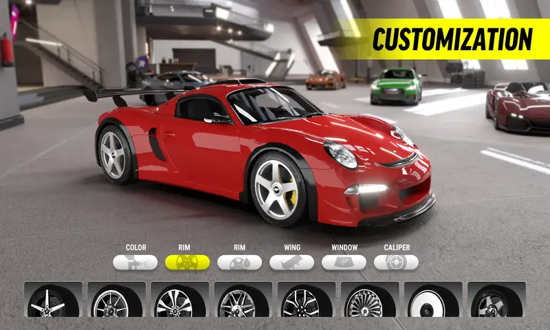 Car upgrade system in Race Max Pro MOD APK