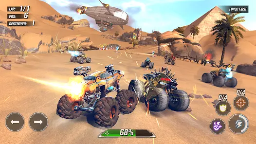 RACE: Rocket Arena Car Extreme MOD APK screenshot 1