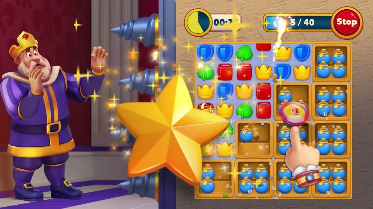 Royal Match colorful match-3 gameplay