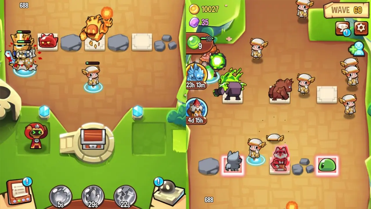 Summoner’s Greed gameplay phòng thủ tháp