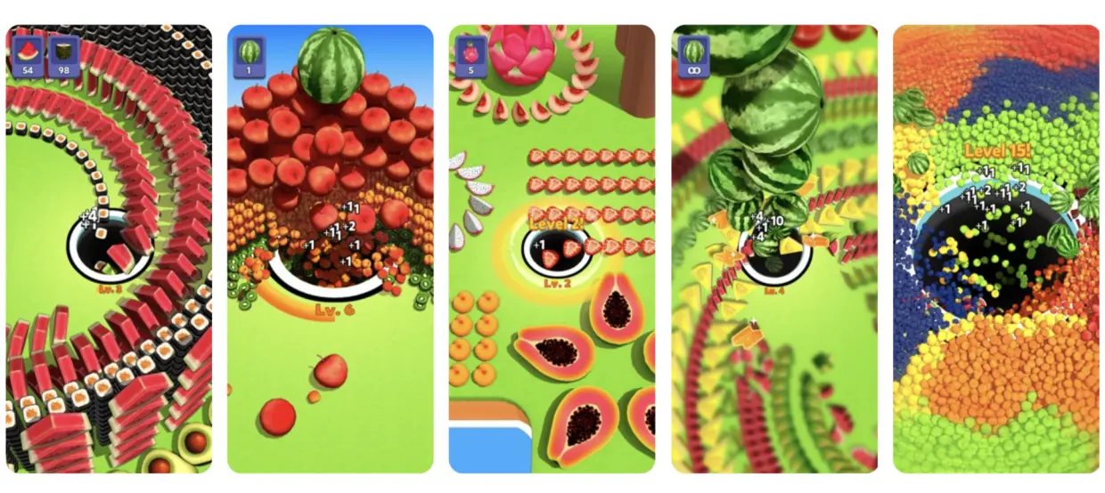 All in Hole map with various interactive objects