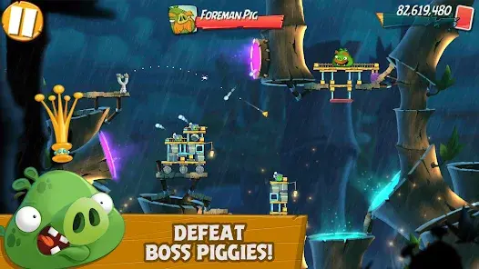 Angry Birds 2 boss battle scene