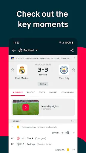 Flashscore MOD APK ảnh chụp màn hình 3