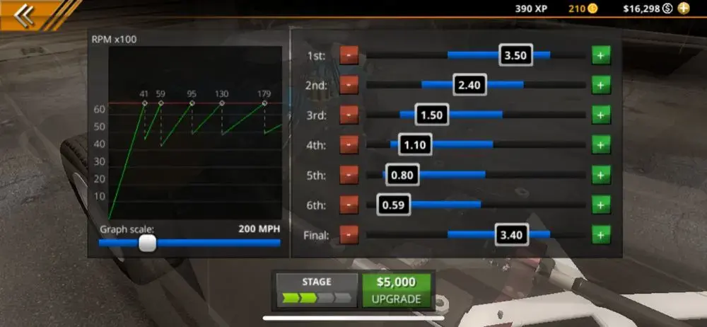 Upgrading cars in No Limit Drag Racing 2