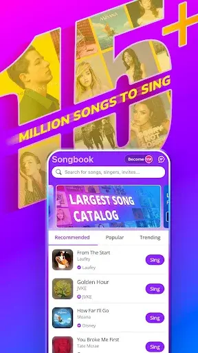 Smule MOD APK ảnh chụp màn hình 1