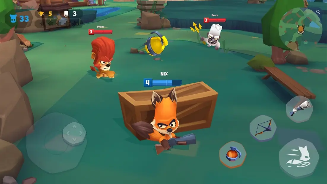 Gameplay Zooba battle royale