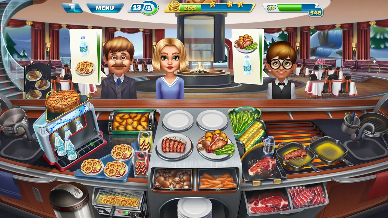 Cooking Fever MOD APK restaurant system