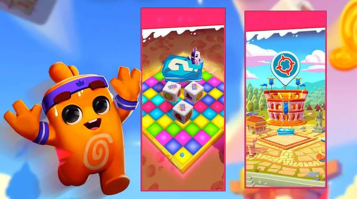 Gameplay Dice Dreams MOD APK tung xúc xắc
