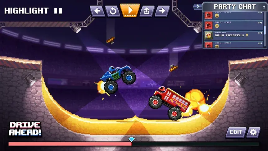 Drive Ahead! MOD APK Gameplay Interface