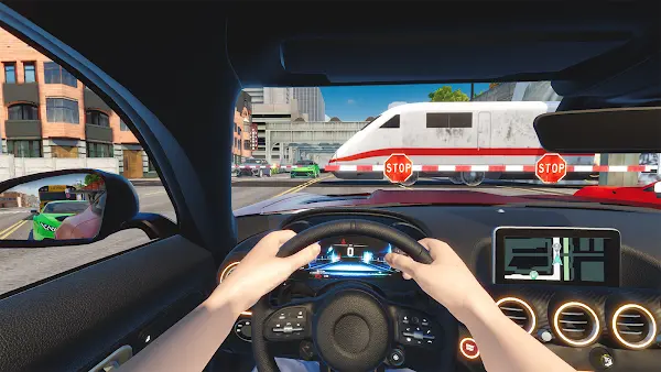 Driving simulator evo city map overview