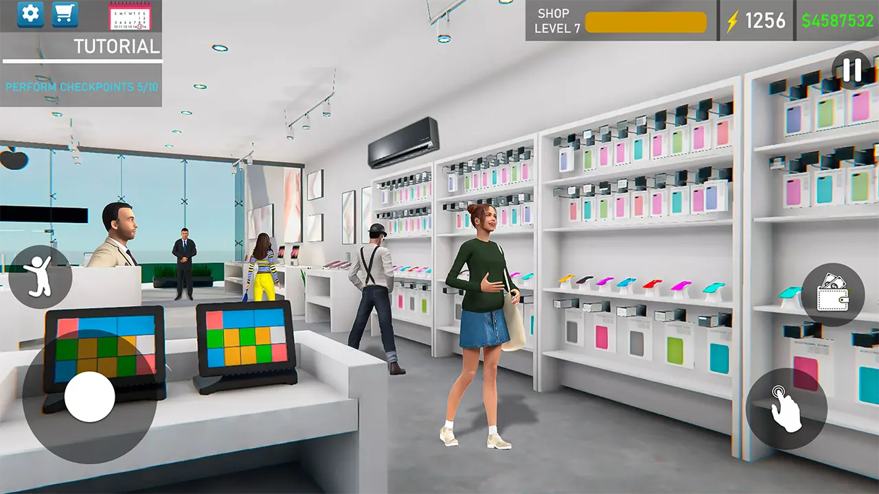 Trải nghiệm mua sắm trong game Electronics Store Simulator 3D