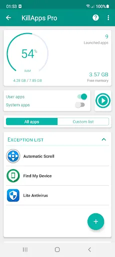 KillApps MOD APK ảnh chụp màn hình 1