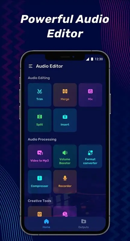 Giao diện chỉnh sửa âm thanh Music Editor