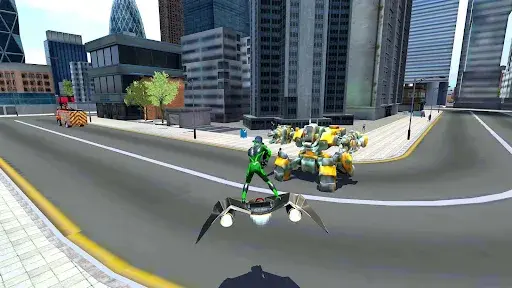 Rope Frog Ninja Hero Car Vegas MOD APK screenshot 2