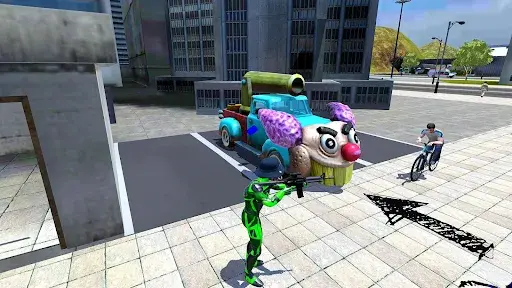 Rope Frog Ninja Hero Car Vegas MOD APK screenshot 4