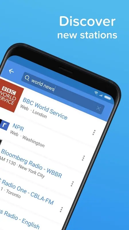 Giao diện Simple Radio MOD APK