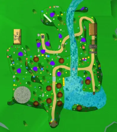 Exploring the map in Super Bear Adventure