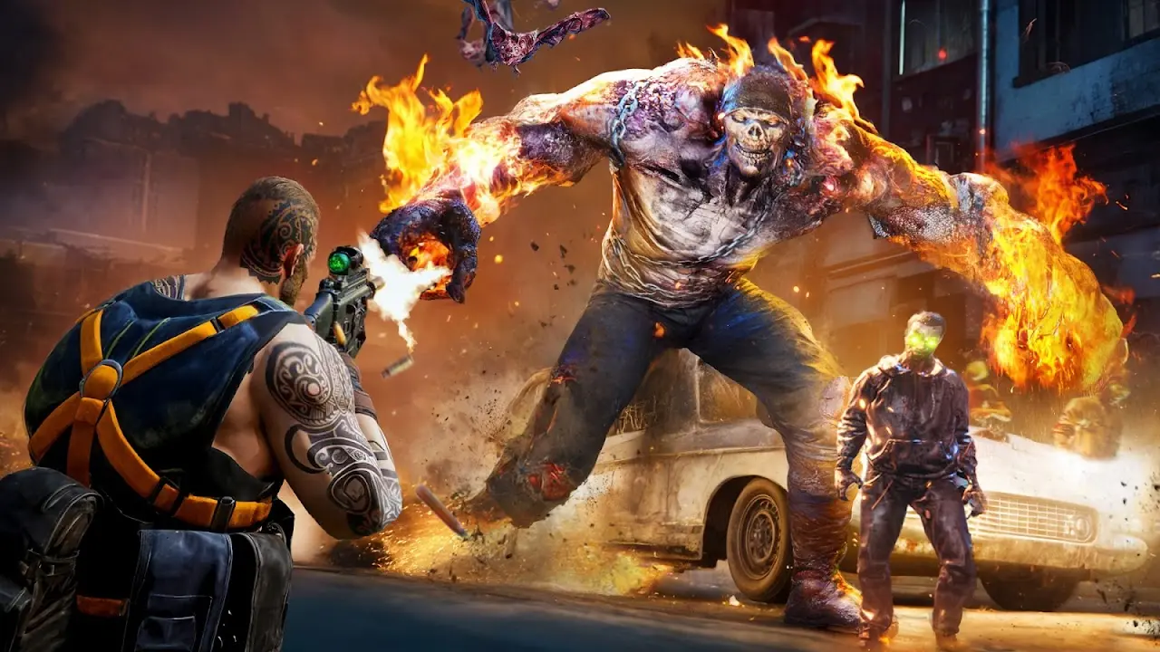 Boss fight in ZOMBIE FIRE 3D
