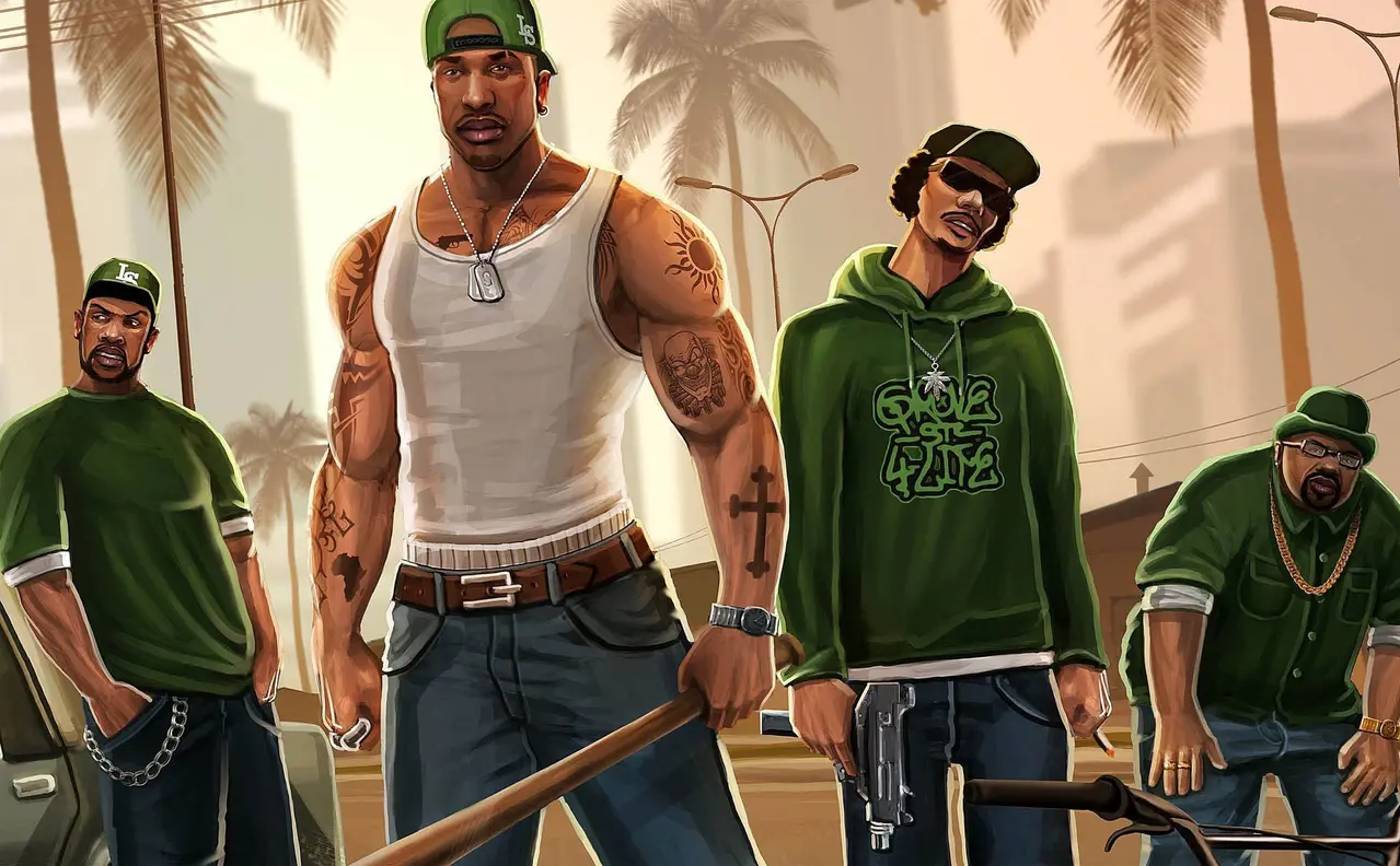 CJ in GTA San Andreas MOD APK